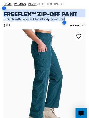 KUHL FREEFLEX™ ZIP-OFF PANT
Stretch with rebound for a body in motion